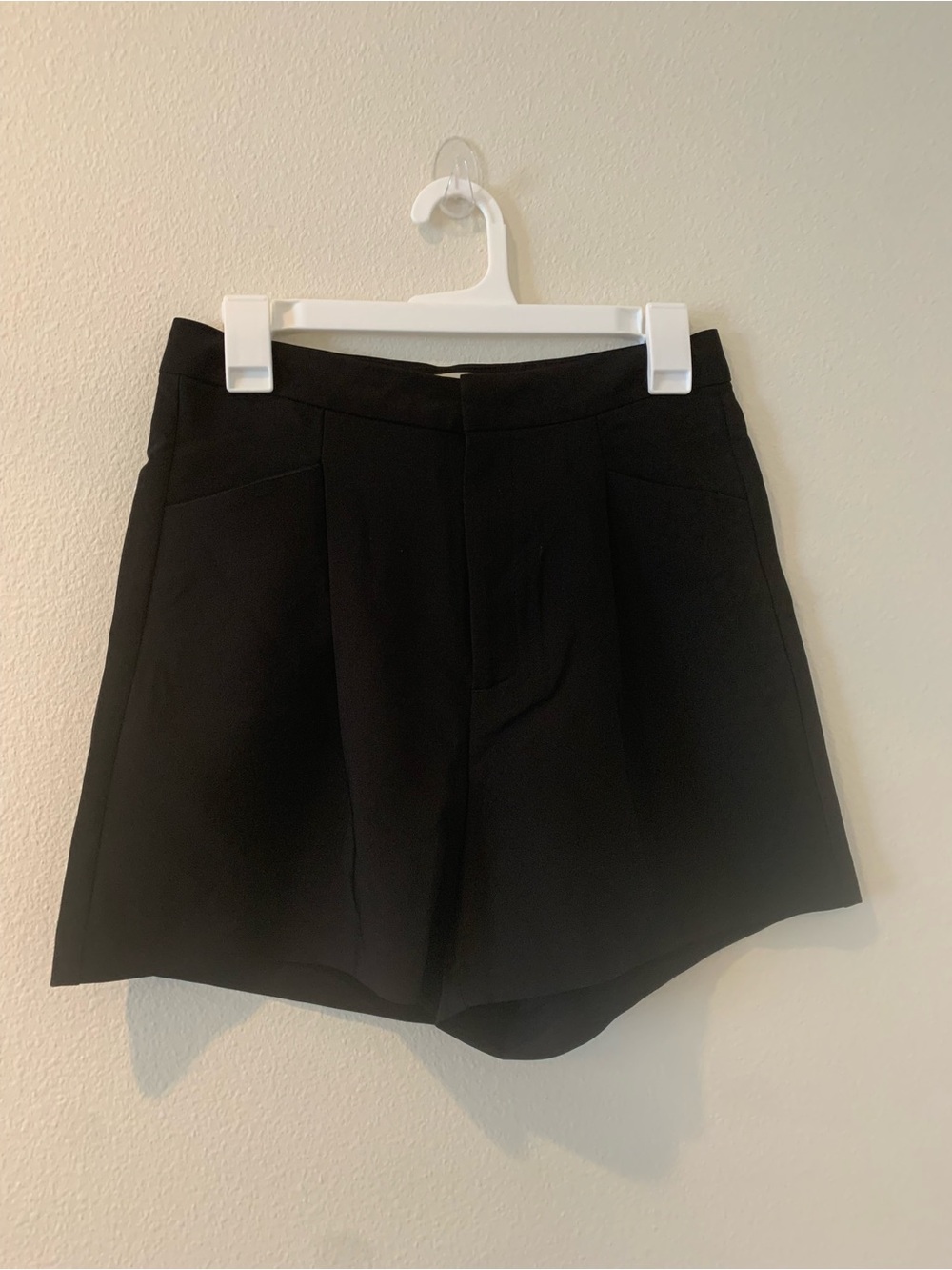 Love Tree Black High-Waist Tailored Shorts